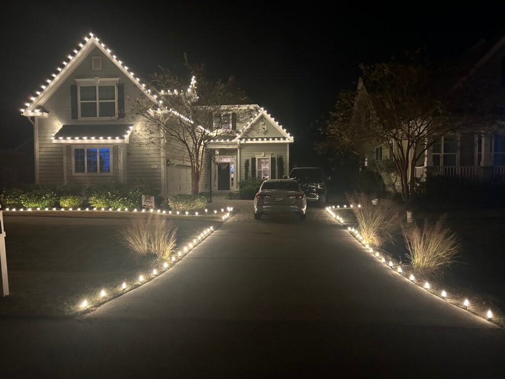 christmas lights on driveway ogden nc