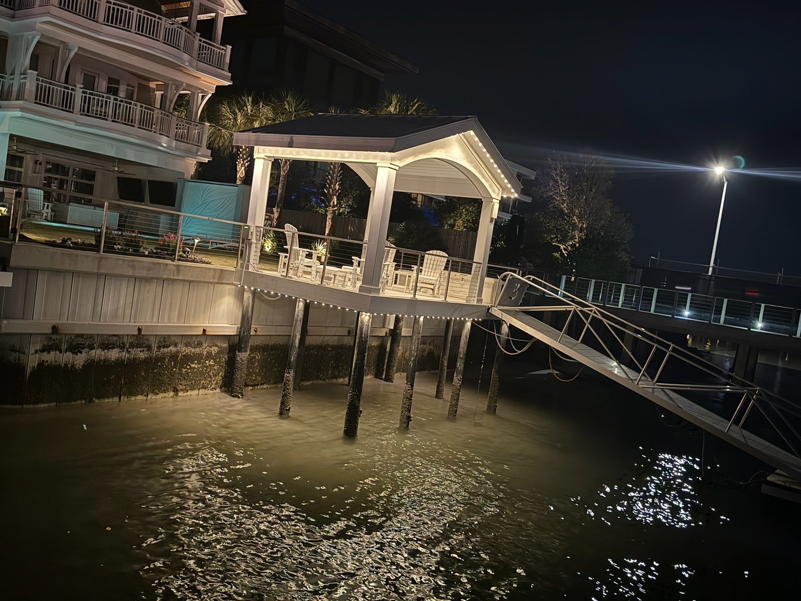 dock lighting in porters neck